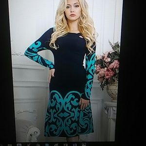 New European unusual viscose dress